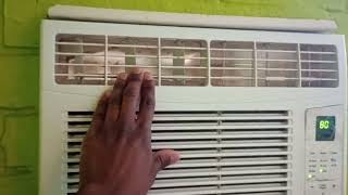 2018 General Electric 6000 btu Wall Air Conditioner Starting up amp Running [upl. by Feilak]