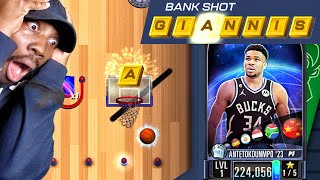 New BANK SHOT Pack Opening On NBA 2K Mobile Giannis Season 5 Gameplay [upl. by Chainey]