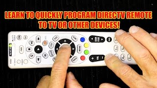 How to Program Your DirecTV Remote to Operate Your TV [upl. by Esma]