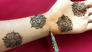 New stylish front hand mehndi design  Arabic mehndi design  Simple mehndi  Mehndi design  Mehndi [upl. by Nothgiel942]