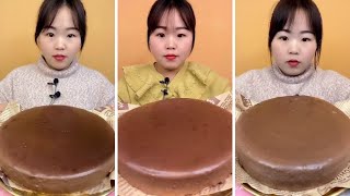 CHOCOLATE LAVA CAKE Thick Chocolate  ASMR Chinese Mukbang [upl. by Eldrida887]