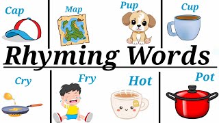 Rhyming words for kindergarten  learn Rhyming words  kids Rhyming words rhymingwordsforkids [upl. by Baker258]