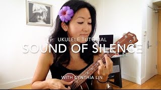 Sound of Silence  Ukulele Fingerpicking Tutorial [upl. by Leann]