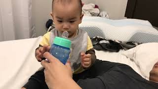 Teaching baby to drink water  10 month old [upl. by Olia]