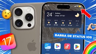 🥳COMO TER A BARRA DE STATUS IGUAL DE IPHONE NO ANDROID ATUALIZADA 2024 ✨🦋 [upl. by Kano648]