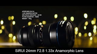 The newest review of SIRUI 24mm F28 133x Anamorphic Lens [upl. by Shelba]