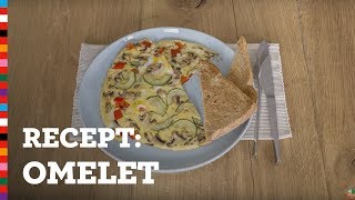 Recept omelet met groenterestjes  Voedingscentrum [upl. by Kcirdle]