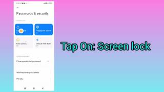 HowToTurn OffPhoneScreen Lock [upl. by Tice]