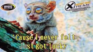 Just Got Lucky by Jo Boxers  Karaoke [upl. by Scibert730]