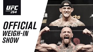 UFC 264 Live Weighin Show  Poirier vs McGregor 3 [upl. by Irual]