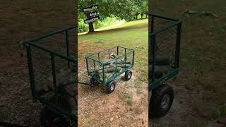 REDCAMP Garden Wagons Carts Heavy Duty Pullable Mesh Steel Garden Cartprocaliberhq [upl. by Gnus104]