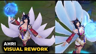 Ahri ASU  Visual Rework UPDATE  New Model All Animations amp Effects League of Legends [upl. by Barmen]