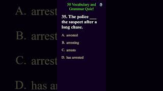 Vocabulary and Grammar Quiz part12  TFE grammartest grammarquiz vocabularyquiz englishtest [upl. by Intirb64]