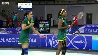 WD R16  AUS vs IND  2014 Commonwealth Games badminton [upl. by Edurtreg]