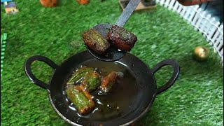 bhindi fry crispy ladysfinger fry mini cook stuffedhow to make stuffed bhindi mini bhindi fry [upl. by Malinde]