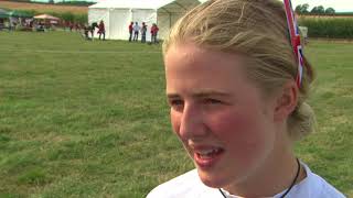 Interview with Eventing Rider Saffie Osbourne GBR at the European Championships for Ponies 2018 [upl. by Annahpos]