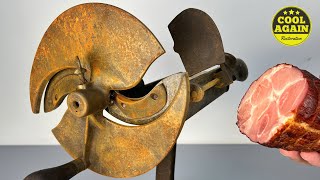 Rusty Meat Slicer Restoration  I’m Making a Sandwich for You [upl. by Sayette]