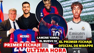 🚨ULTIMA HORA PRIMER FICHAJE OFICIAL  LAMINE YAMAL EL NUEVO 10 DEL BARÇA  MERINO ES OFICIAL [upl. by Rory]