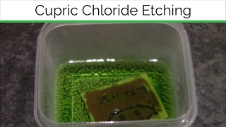 PCB Etching Experiment with Cupric Chloride [upl. by Jurkoic]