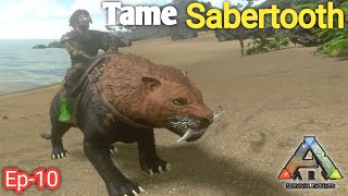 Tame Sabertooth  Ark Servival Evolved Mobile  Ep10  Hindi  Ark Mobile [upl. by Eendyc]