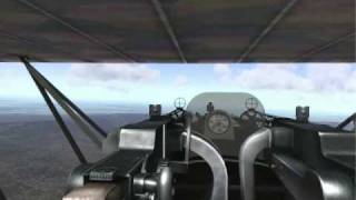 Rise of Flight Fokker D7 My first combat flight balloon attack [upl. by Anilyx]