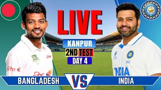 India vs Bangladesh 2nd Test Day 4  IND vs BAN Live Score amp Commentary  INDIAN BATTING [upl. by Jamin]