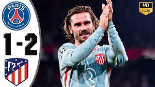 PSG vs Atletico Madrid 12 Highlights amp All Goals 2024 HD [upl. by Fiona]