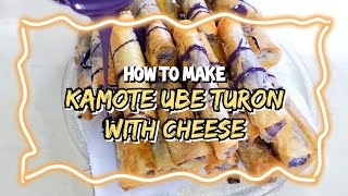 Kamote Ube Turon recipe  try this easy to make and yummy [upl. by Merrile]