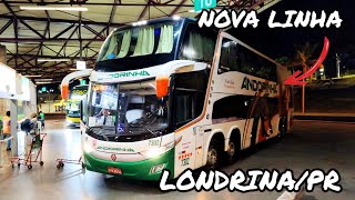 ANDORINHA COM NOVA LINHA EM OPERAÇÃO NA RODOVIÁRIA DE LONDRINAPR  MOVIMENTAÇÃO DAS 2300 ÀS 2340 [upl. by Cochard]