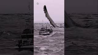 The giant Whale Monster waved🐋🐳🐲🐡giantcreatures giantwhale deepseafishing [upl. by Akemyt]