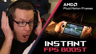 AFMF comes to the ROG Ally – instant FPS boost [upl. by Nnayrb]