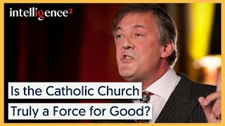 Stephen Fry Passionately Argues the Catholic Church is NOT a Force for Good  Intelligence Squared [upl. by Oriel206]