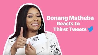 Bonang Matheba Reads Thirst Tweets About Herself  Cover Stars  Cosmopolitan SA [upl. by Susumu664]