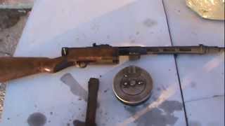 Finnish M31 Suomi 9mm rifle with 36 round stick magazine [upl. by Cordier979]