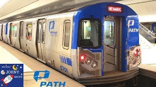 Johnys Subway Train Ride On The PATH From World Trade Center To Newark Penn [upl. by Cosetta]