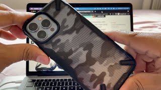 The Ringke FusionX Camo Black an affordable case for the new iPhone 13 Pro Max [upl. by Aitak]