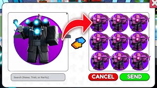 ☠️ TRADE NEW GODLY 😱 FOR Upgraded Titan Reaper Inventory in SKIBIDI TOWER DEFENSE [upl. by Lejna]