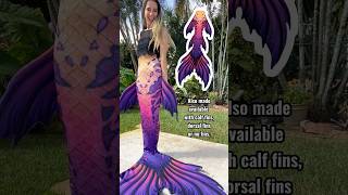 Unboxing Finfolk’s “All Hallows Eve” mermaid tail 💜 mermaidtail h2o finfolkproductions mermaid [upl. by Janek372]