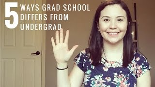 5 Ways Grad School Differs from Undergrad [upl. by Sheba607]