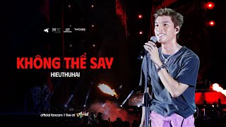 Không Thể Say  HIEUTHUHAI  Live at GENfest 23  Fancam Focus [upl. by Nahum490]