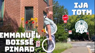 Rings juggling by Emmanuel Boisse from Canada IJA Tricks of the Month [upl. by Areem]