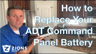 How to Change your ADT Command Panel Battery if it gets low after a power outage or normal use [upl. by Strage]