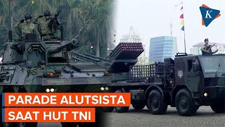 FULL Parade Alutsista di HUT Ke78 TNI Ada Tank dan Rudal [upl. by Savihc991]