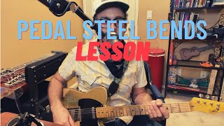 Pedal Steel Bends Lesson [upl. by Galliett564]