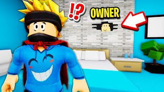 CREEPY MOTEL OWNER was WATCHING US in Roblox BROOKHAVEN RP [upl. by Skippie650]