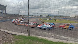 lochgelly raceway 1300 stock cars 2024 Craig mcnicol memorial race [upl. by Brion]