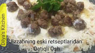 Uzbek Cuisine  Uzbek Yoghurt Pilaf  Qatiqli Osh [upl. by Yebba]