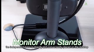 aluminium alloy monitor swivel arm automatic rotation laptop stand lifting [upl. by Rubetta]