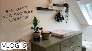 BABYKAMER VLUCHTKOFFER amp COMMODE INDELING  VLOG 15 Demi van Wijngaarden [upl. by Ymac251]