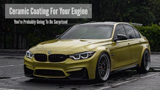 Liqui Moly Ceratec  CERAMIC COATING My F80 M3s Engine [upl. by Annawot927]